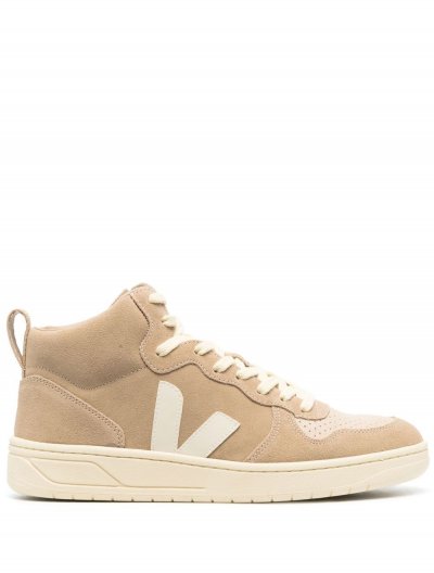 'V-15' high top suede sneakers
