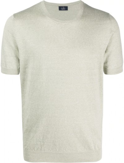 Λινό/βαμβακερό πλεκτό t-shirt