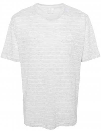 Λινό/Βαμβακερό ριγέ t-shirt