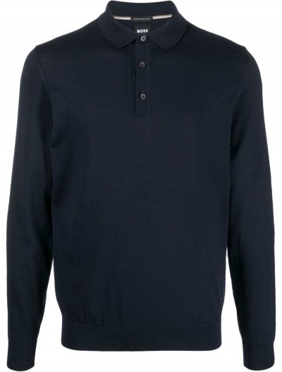 'Lancione' slim wool polo shirt