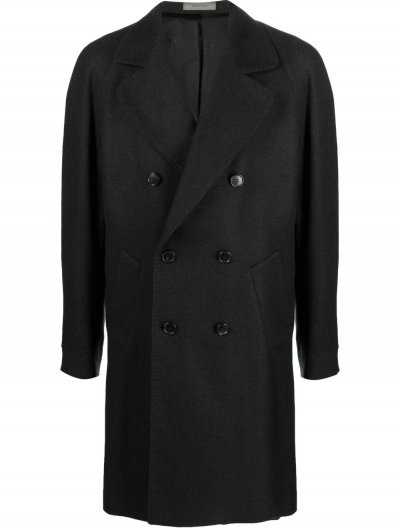 Double breasted wool coat