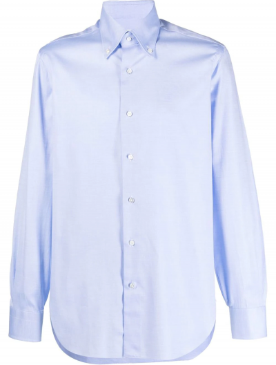 Button-down cotton dress shirt