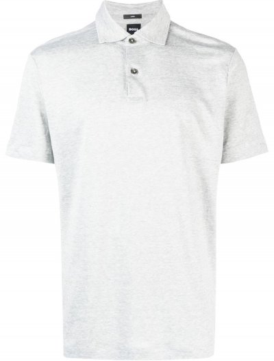 'Press54' linen polo shirt