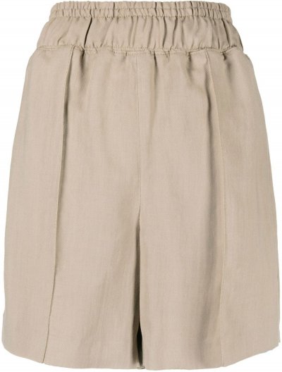Linen/viscose shorts
