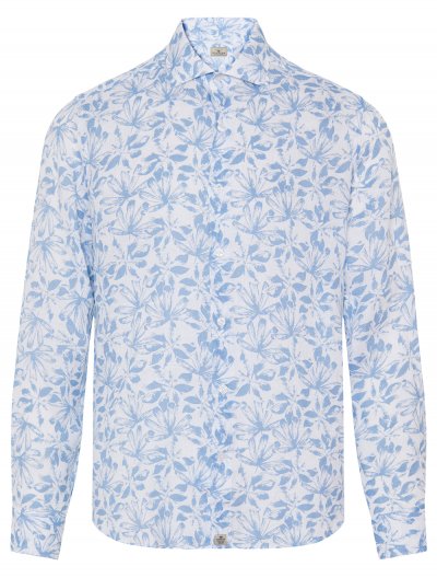 Floral linen shirt