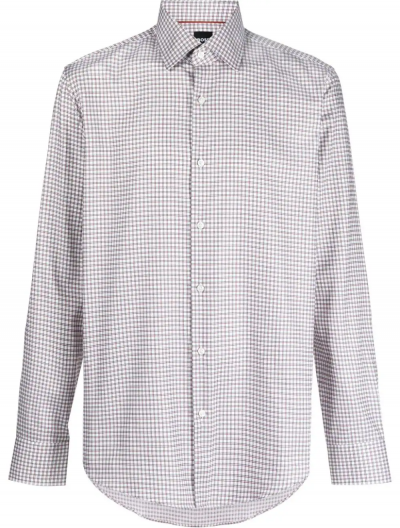 'H-Joe-Kent-C1' cotton/lyocell checked shirt