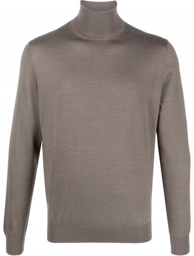 Cashmere/silk rollneck sweater