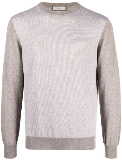 Wool crew-neck knitwear