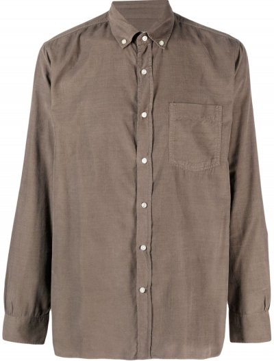 Βαμβακερό/Lyocell πουκάμισο με τσέπη στο στήθος
