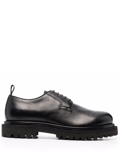 'Eventual/001' polished derby shoes