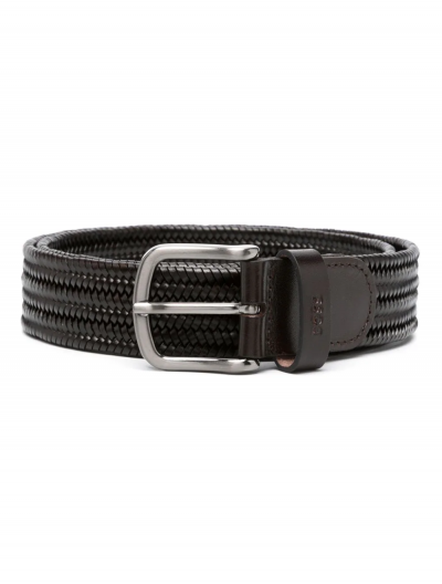 'Sash' woven leather belt
