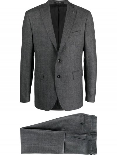 Super 130's checked wool suit