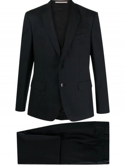 'H-Huge' 3 piece slim fit wool suit