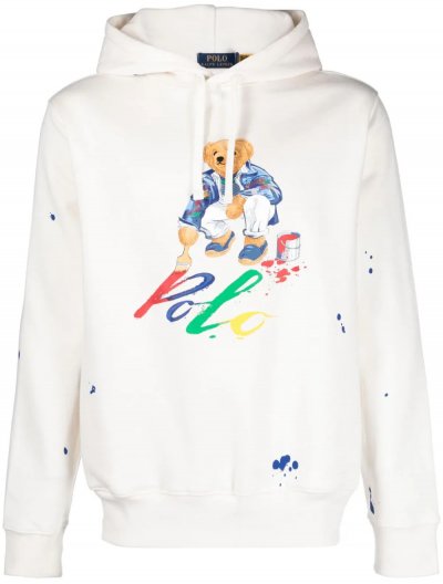 Graphic fleece hoodie
