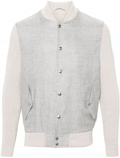 Linen/wool/silk bomber jacket