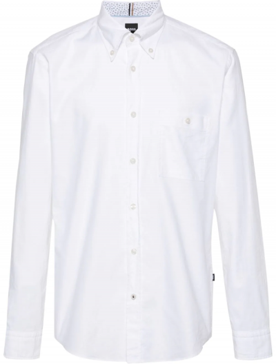 'S-Roan' slim fit shirt with chest pocket