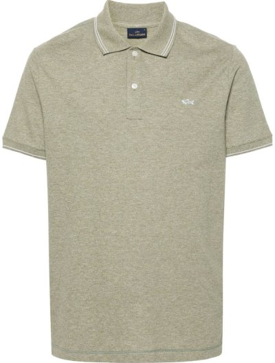Organic cotton polo shirt with logo
