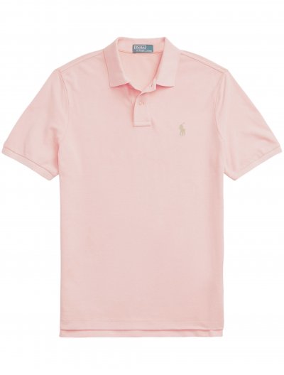 Cotton polo shirt with tone to tone logo