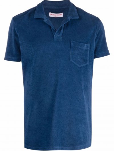 Buttonless towelling polo shirt