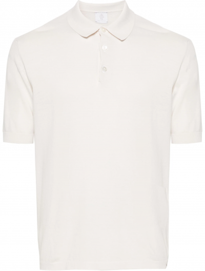 Cotton knit polo shirt