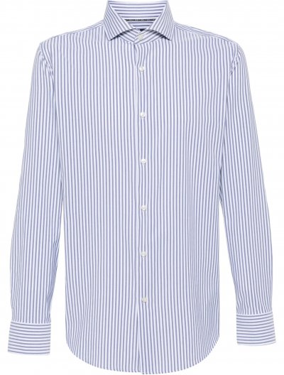 'P-Hank' stretch striped shirt