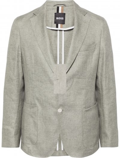 'C-Hanry-233' blended linen jacket