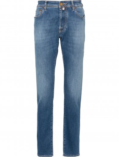 'Bard' cotton/linen jeans