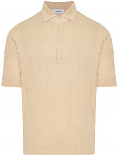 Linen/cotton polo shirt