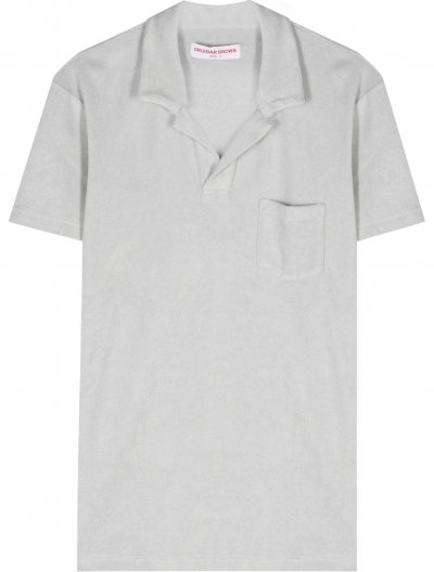 Buttonless towelling polo shirt