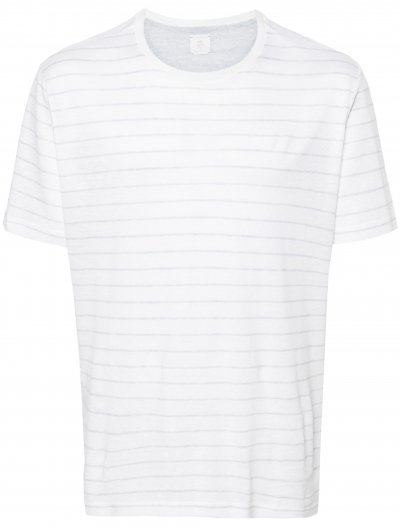 Linen/cotton striped T-shirt