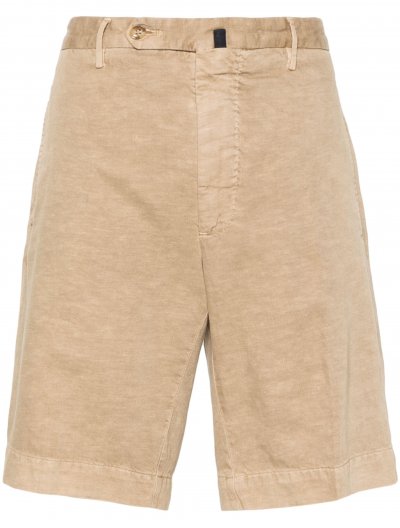 Cotton/linen shorts