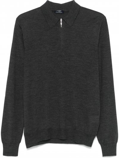Wool/silk polo shirt  