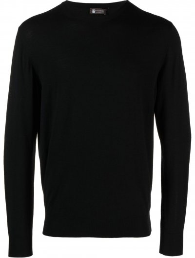 Crew-neck wool knitwear