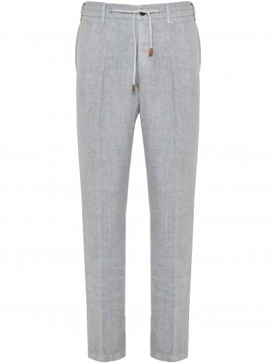 Drawsting linen trousers