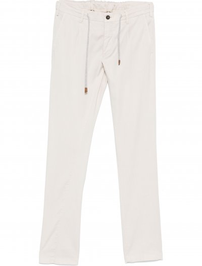 Lyocell/βαμβακερό παντελόνι με κορδόνι 