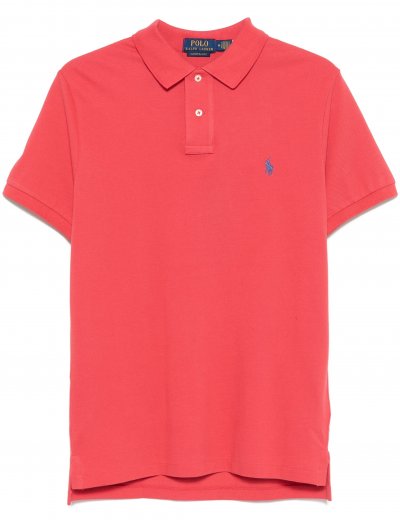 Custom slim fit cotton mesh polo shirt