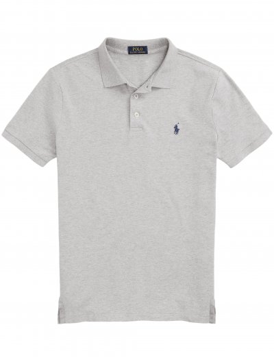Stretch cotton polo shirt