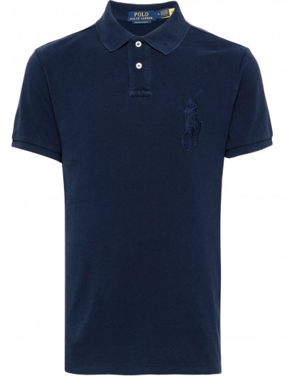 'Big pony' custom slim fit βαμβακερή polo μπλούζα