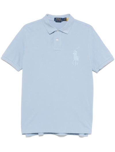 'Big pony' custom slim fit βαμβακερή polo μπλούζα