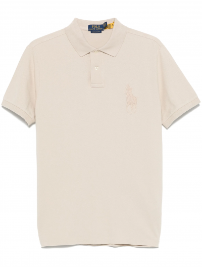 'Big pony' custom slim fit βαμβακερή polo μπλούζα