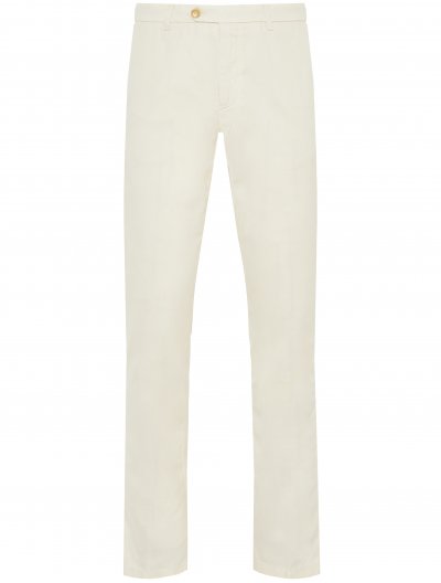 Lyocell/βαμβακερό twill chino παντελόνι
