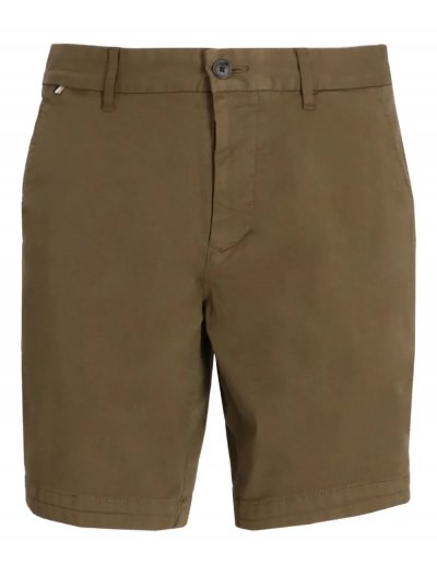'H-Slice' slim fit cotton twill shorts