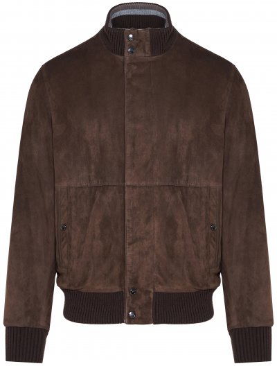Bomber suede jacket