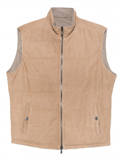 'Kent' double-face suede vest