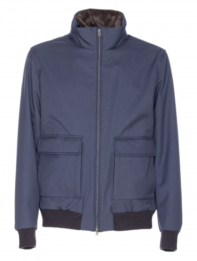 Water-repellent bomber jacket