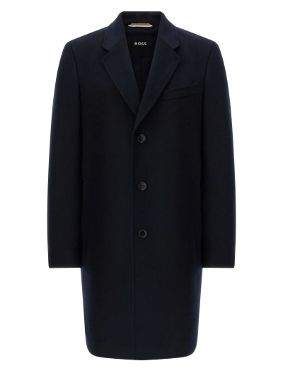 'H-Hyde-254' wool/cashmere slim fir coat