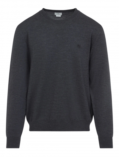 Crew-neck wool knitwear