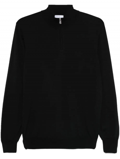 Half-zip wool knitwear