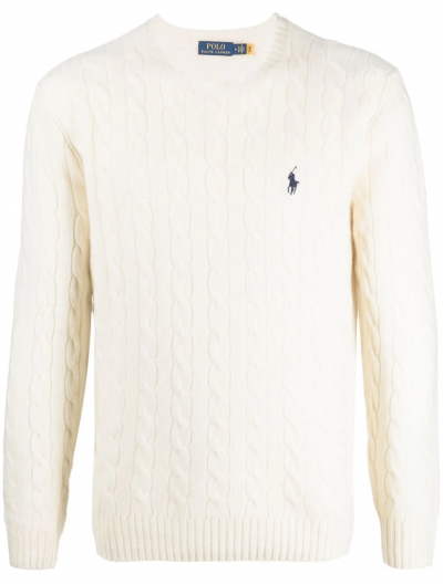 Wool/cashmere ribbed knitwear