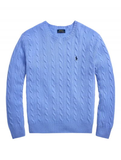 Wool/cashmere ribbed knitwear